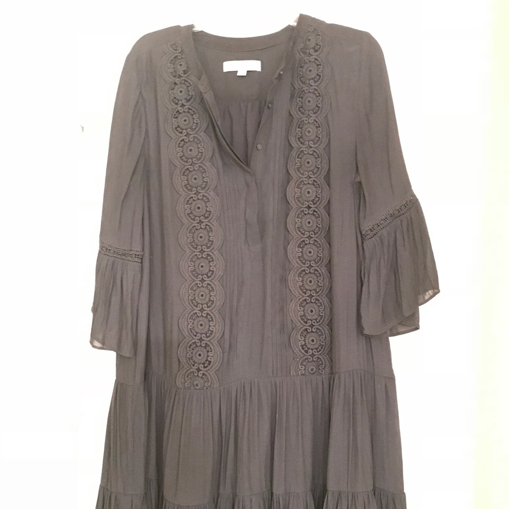 Ruffled swing dress